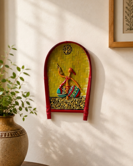 Handmade Bamboo Kulo Soop _ Sitting Man