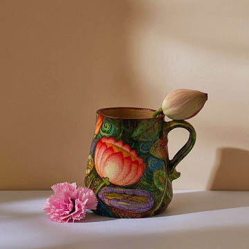 Padma Heritage Mug – Handcrafted Terracotta Collection