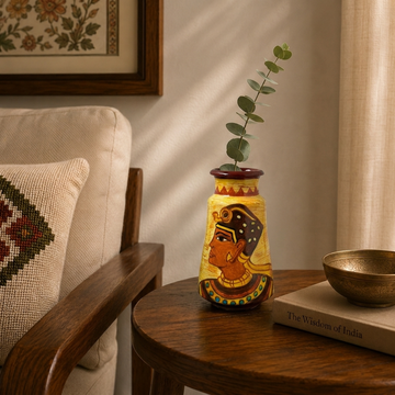 Hand-Painted Terracotta Egypt Art Pattern Pottery