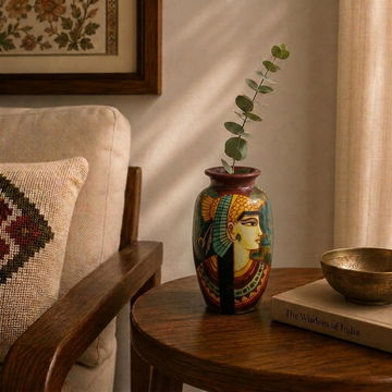 Hand-Painted Terracotta Egypt Art Pattern Pottery