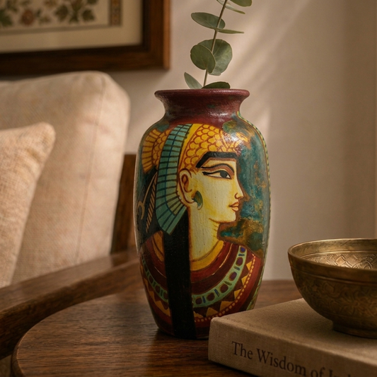 Handcrafted Terracotta Pottery (Egyptian Inspired Lady)