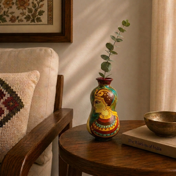 Hand-Painted Terracotta Egypt Art Pattern Pottery