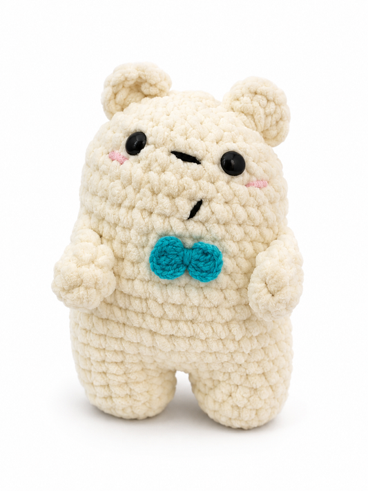 Handcrafted Crochet Bear (White)