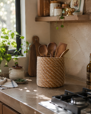 Hand Woven Utensil Holder
