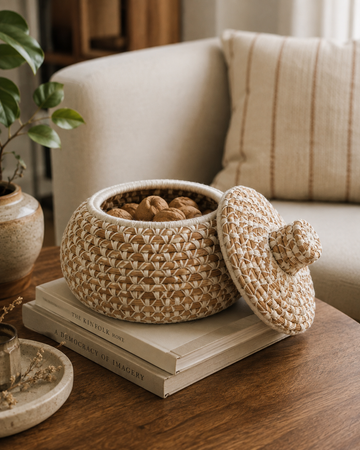 Hand Woven Pine Storage Box