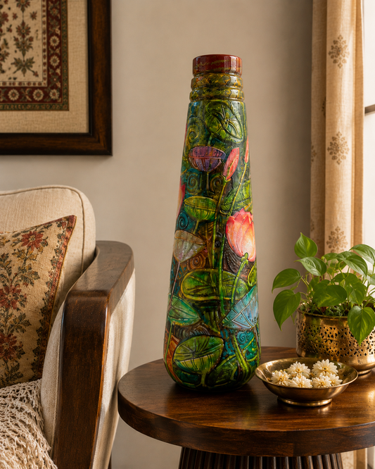 Hand Painted Lotus Vase (Padma Heritage Collection)