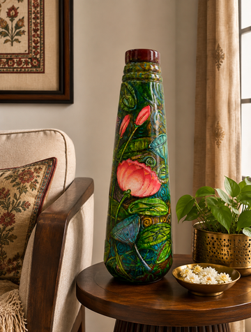 Hand Painted Lotus Vase (Padma Heritage Collection)