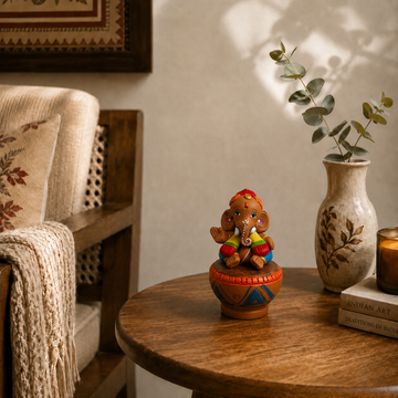 Handmade Terracotta Ganpati Idol