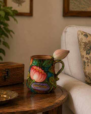 Padma Heritage Mug – Handcrafted Terracotta Collection
