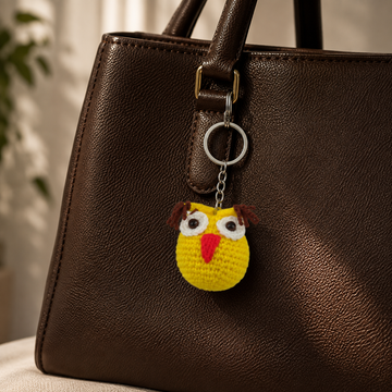 Owl Crochet Keychain