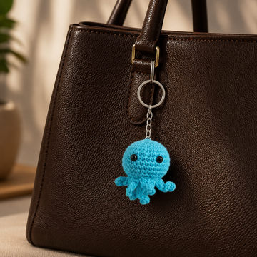 Octopus Crochet Keychain