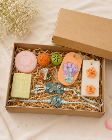 Handcrafted Bhaiya-Bhabhi Rakhi Hamper