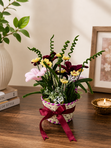 Handcrafted Floral Basket