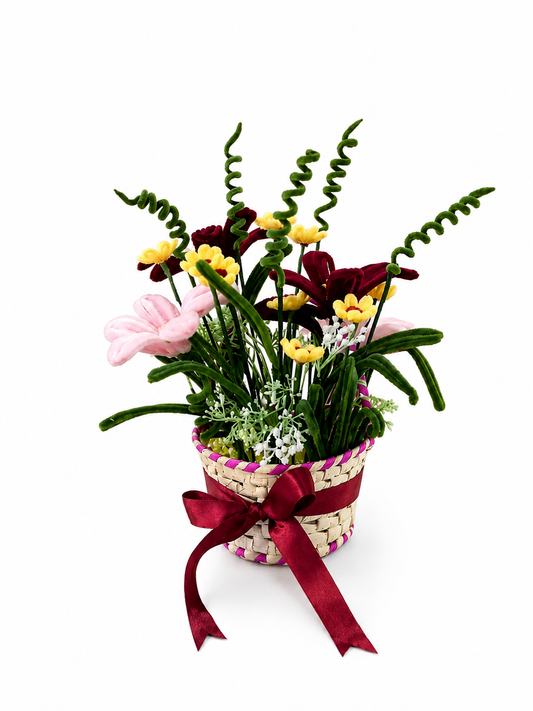 Handcrafted Floral Basket