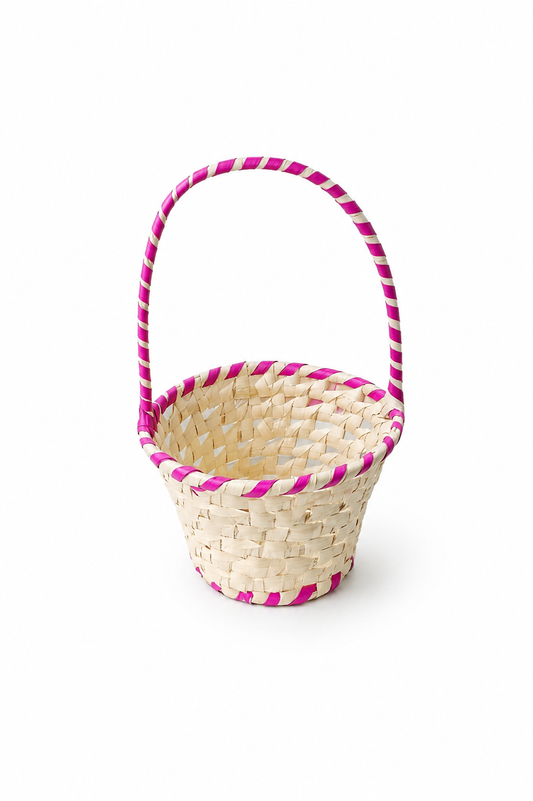 Palm Leaf Woven Basket