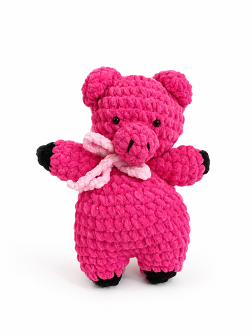 Handmade Crochet Cow Soft Toy