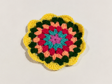 Crochet Coaster - Flower shapes