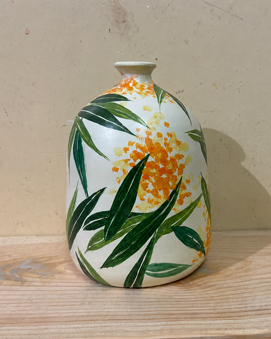 leaves / flowers 8 inch - Leaves and flowers pattern - 8 inch
