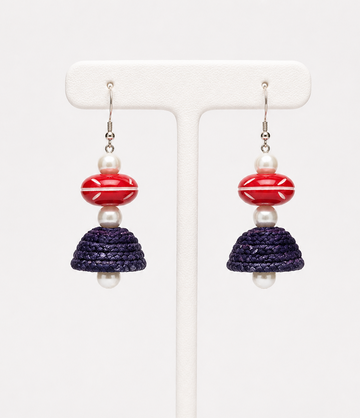 Big Jhumka with Ball earring - Multiple Designs