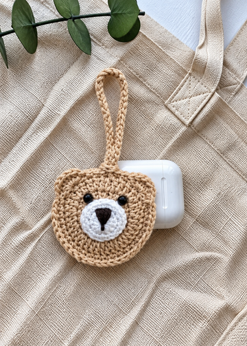 Handcrafted Earpod Cover- Teddy