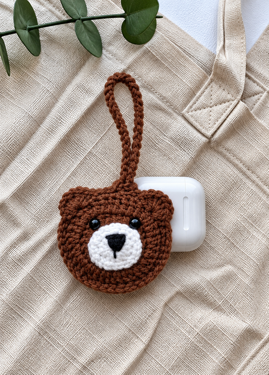 Handcrafted Earpod Cover- Teddy
