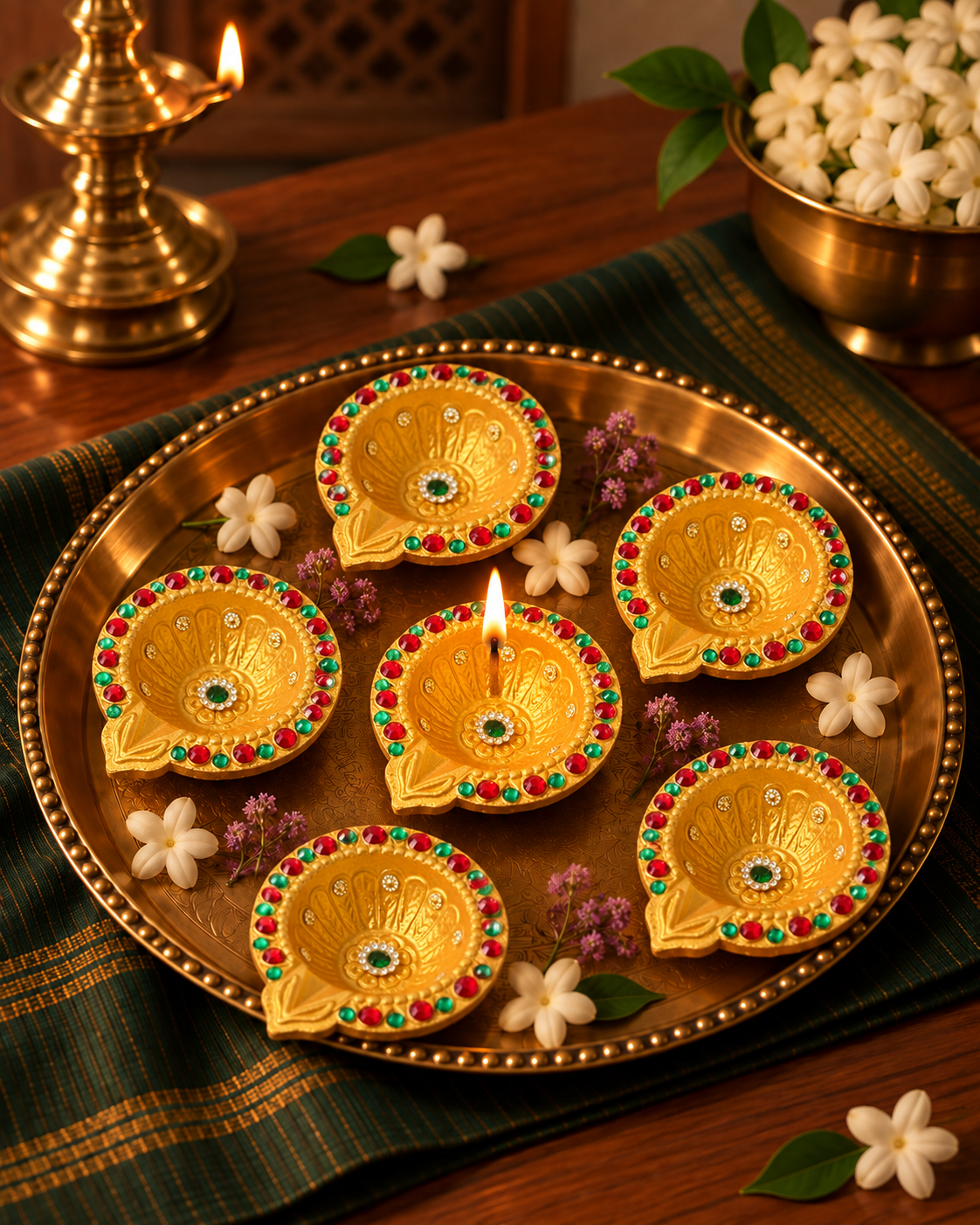 Diwali Special Vasudhara Jewel Diya