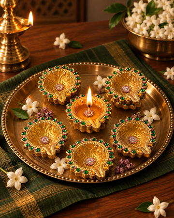 Kamalika Diya — Set of 12 Pieces