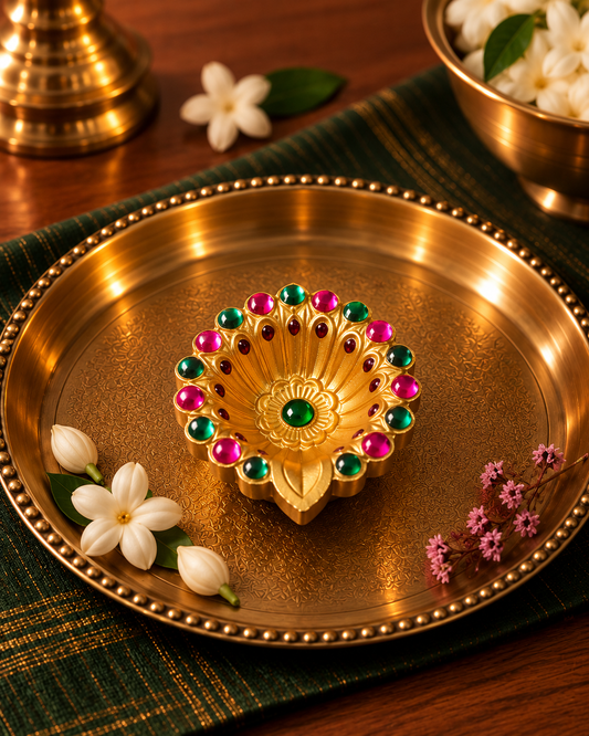 Rajwada Rangoli Diya — Set of 12 Pieces