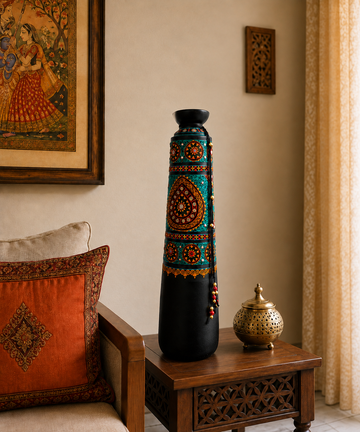 Lippan Art Terracotta Clay Vase- 18 Inch