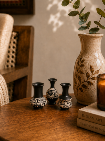 Miniature Pottery Set of 3 - Lippan Art (Any Shape)