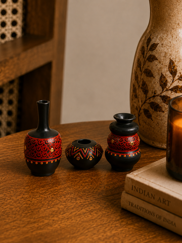 Miniature Pottery Set of 3 (Any Shape)