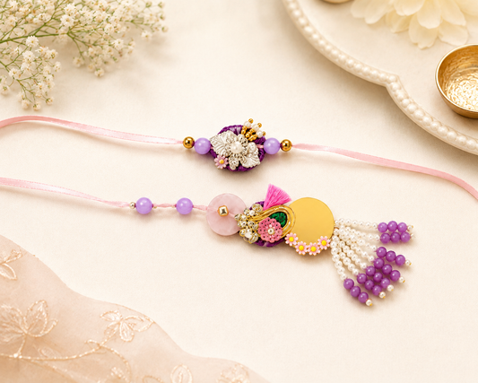 Handcrafted Bhaiya-Bhabhi Rakhi Hamper