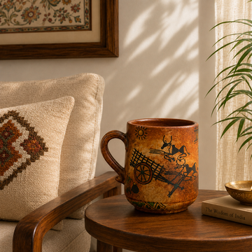 Hand-Painted Terracotta Mugs