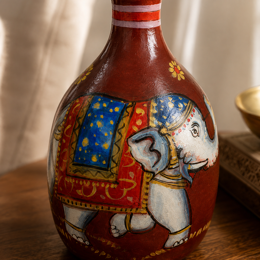 Hand-Painted Terracotta  Pottery