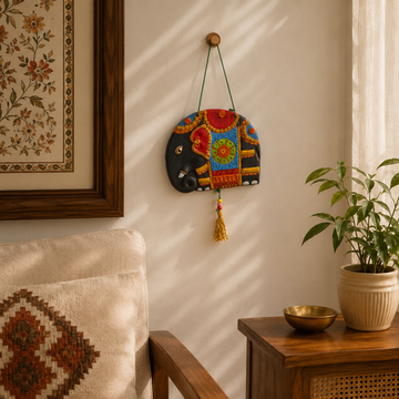 Hanging - Elephant - Pottery Elephant with string