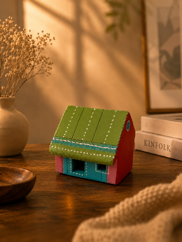 Pottery House (Each piece is 100% Handmade,so Slight Variations in Design and Color May Occur.Any one of the Available Designs Will be Delivered)