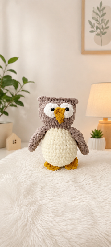 Handcrafted Crochet Owl