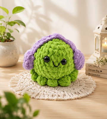 Handcrafted Crochet Headphone Octopus