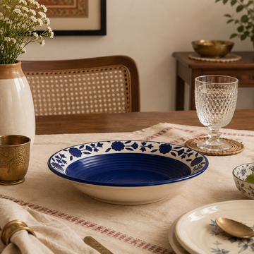 Indigo Mandala Pasta plate