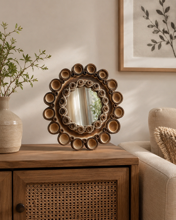 Bamboo Decorative Mirror