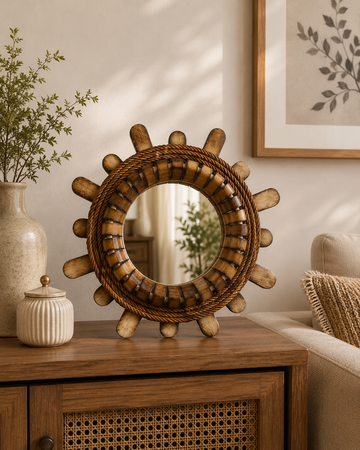 Bamboo Decorative Mirror