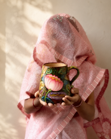 🌸 Padma Heritage Mug™ – Handcrafted Terracotta Collection ✨