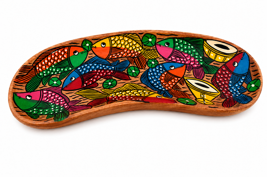 Wooden Pattachitra - Tray [KTWP148]