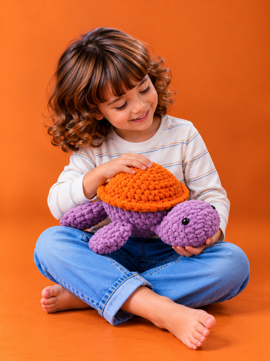 Handmade Crochet Turtle Soft Toy