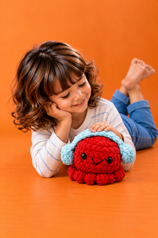 Handcrafted Crochet Headphone Octopus