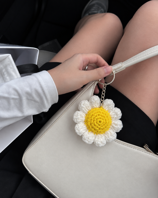 Crochet Keychain - Sun flower