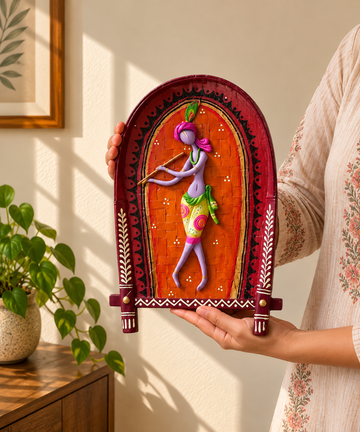 Handcrafted Krishna Art Kulo Soop- Krishna