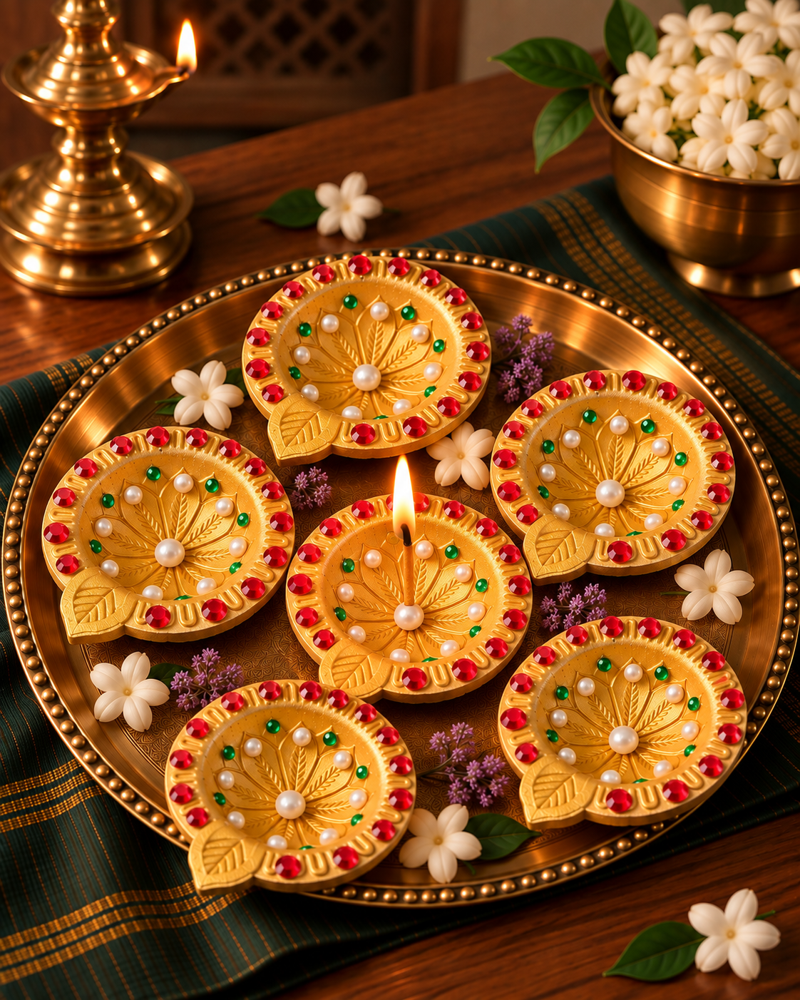 Diwali Special Rajwada Jewel Diya
