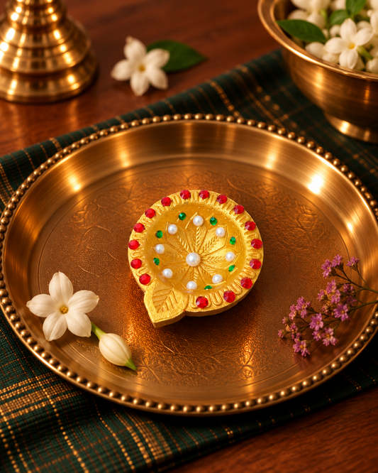 Rajwada Jewel Diya — Set of 12 Pieces