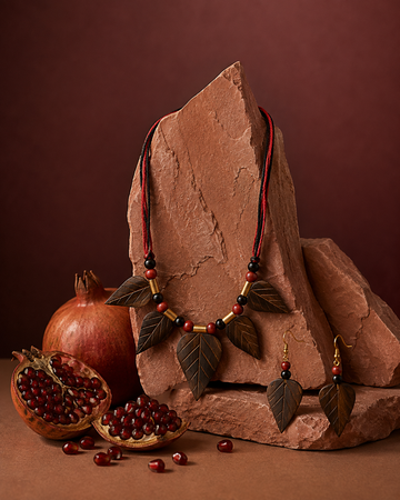 bamboo leaf necklace set - Multiple Designs